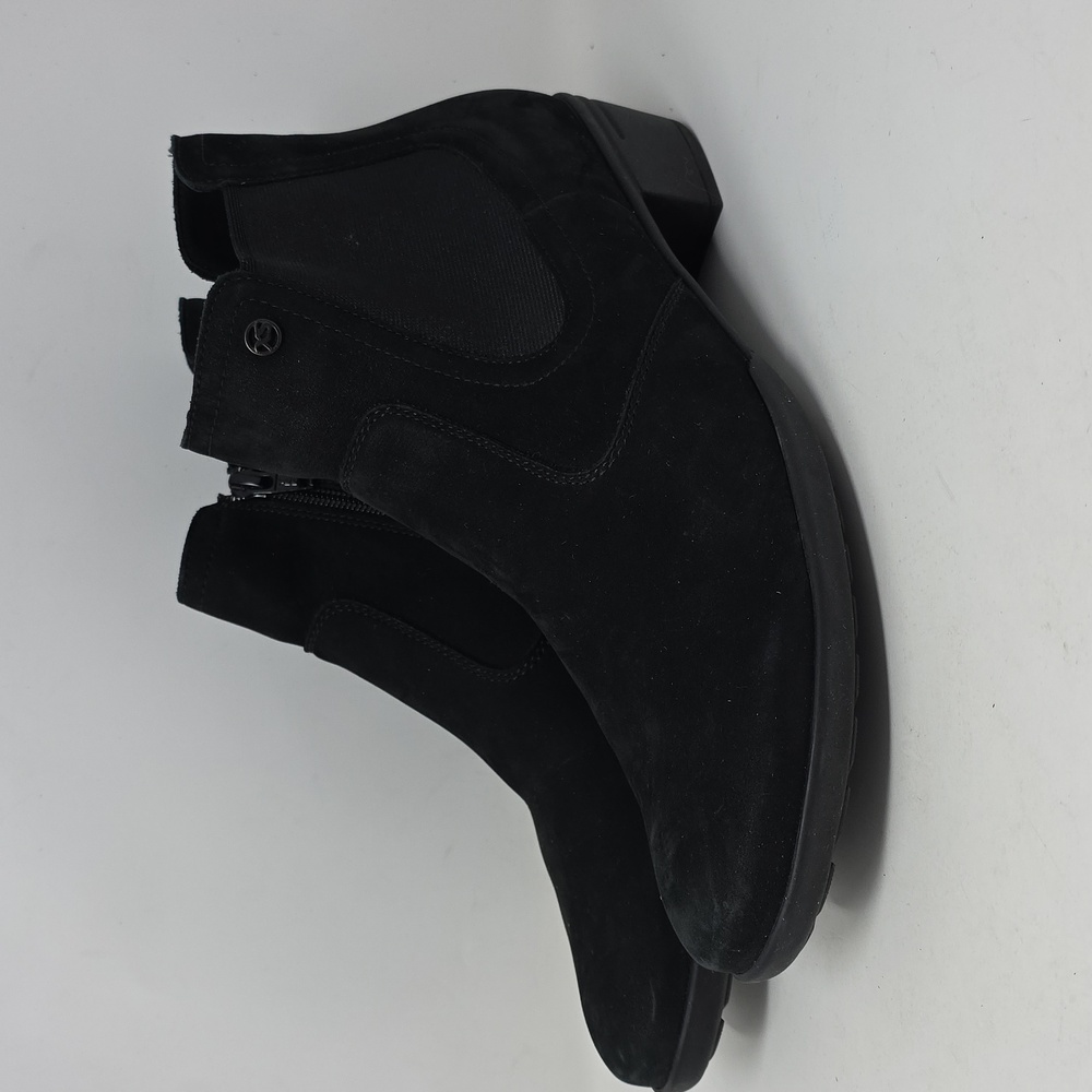 Hartjes  Black Suede Chelsea Boots Size 8.5
